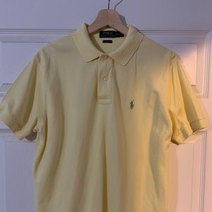 Ralph Lauren Polo yellow medium classic fit shirt sleeve